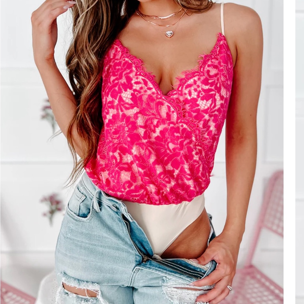 Scalloped Lace Bodysuit